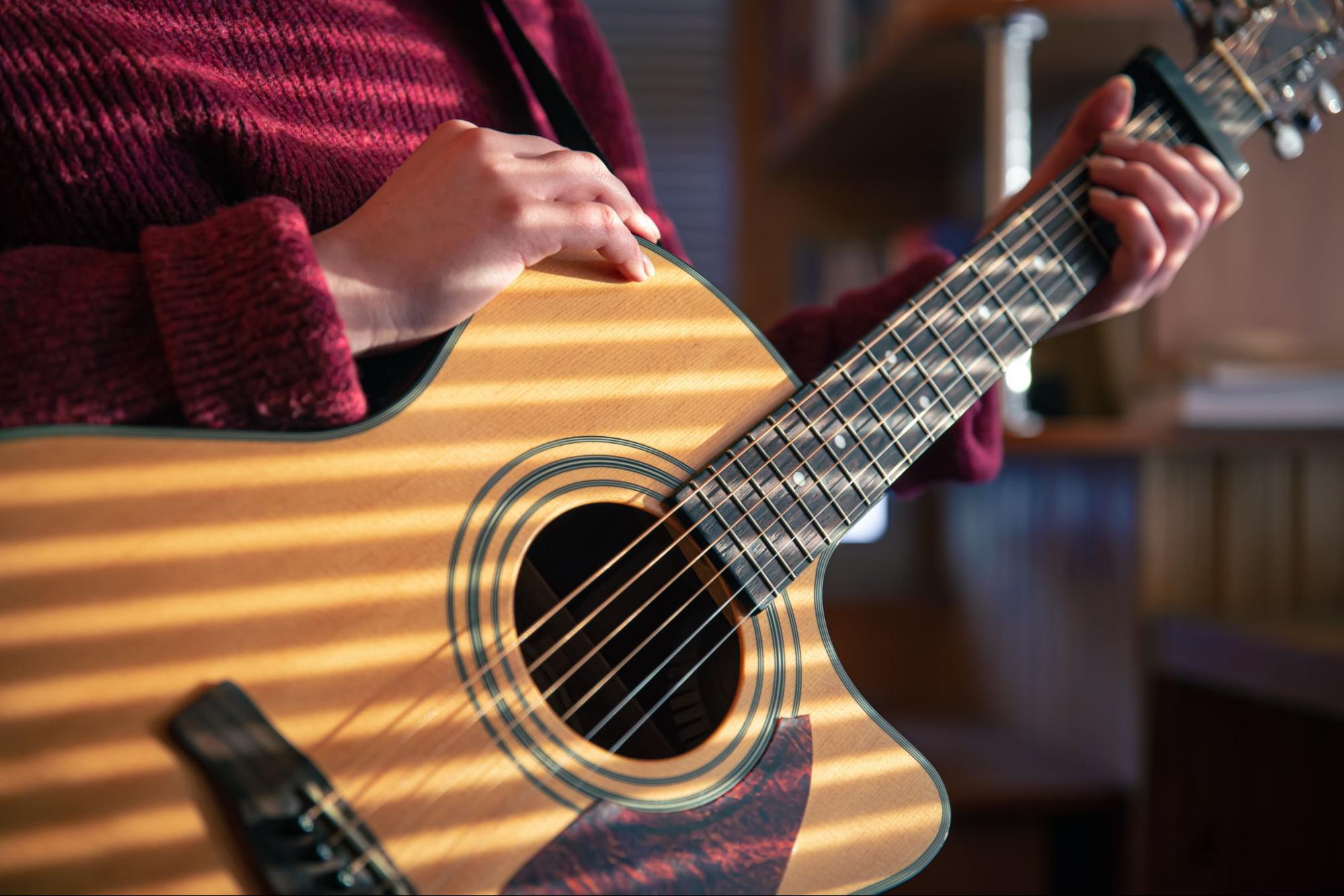 palm mute guitarra